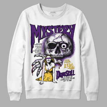 Jordan 12 “Field Purple” DopeSkill Sweatshirt Mystery Ghostly Grasp Graphic Streetwear - White