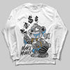Grey Sneakers DopeSkill Long Sleeve T-Shirt Make Money Graphic Streetwear - White
