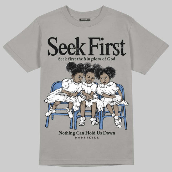 Grey Sneakers DopeSkill T-Shirt New Seek First Graphic Streetwear - Gravel