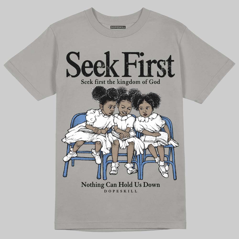 Grey Sneakers DopeSkill T-Shirt New Seek First Graphic Streetwear - Gravel