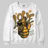 Olive Sneakers DopeSkill Sweatshirt Love Shot Graphic Streetwear - White
