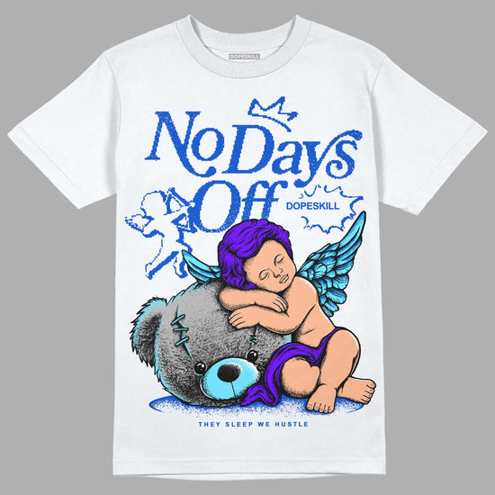 Dunk Low Argon DopeSkill T-Shirt New No Days Off Graphic Streetwear - White