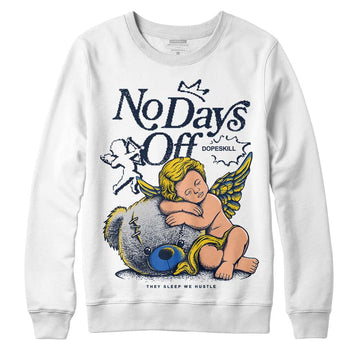 Dunk Low Vintage “Michigan” DopeSkill Sweatshirt New No Days Off Graphic Streetwear - White