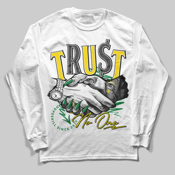 Dunk Low Reverse Brazil DopeSkill Long Sleeve T-Shirt Trust No One Graphic Streetwear - White