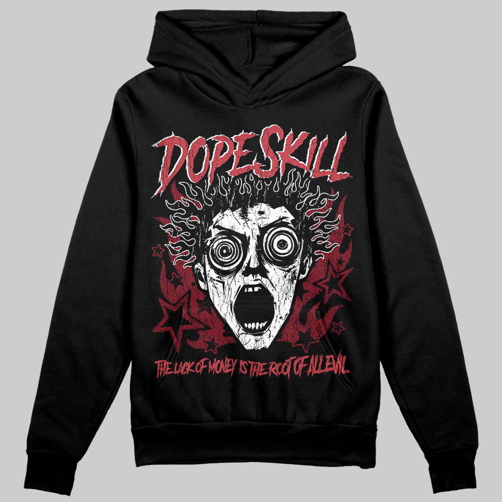 Jordan 4 “Sierra Red" DopeSkill Hoodie Sweatshirt Root of Evil Graphic Streetwear - black