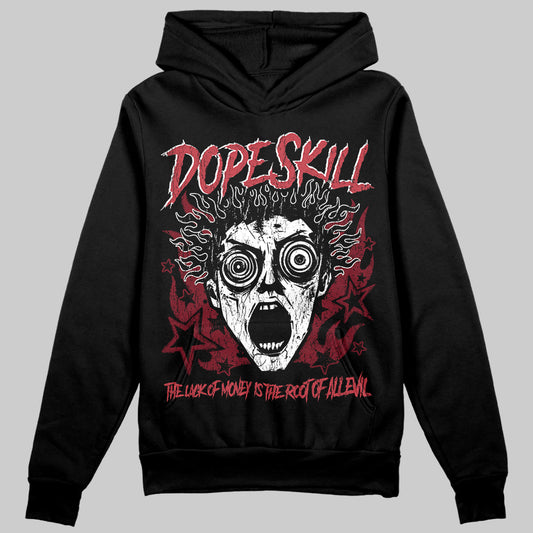 Jordan 4 “Sierra Red" DopeSkill Hoodie Sweatshirt Root of Evil Graphic Streetwear - black