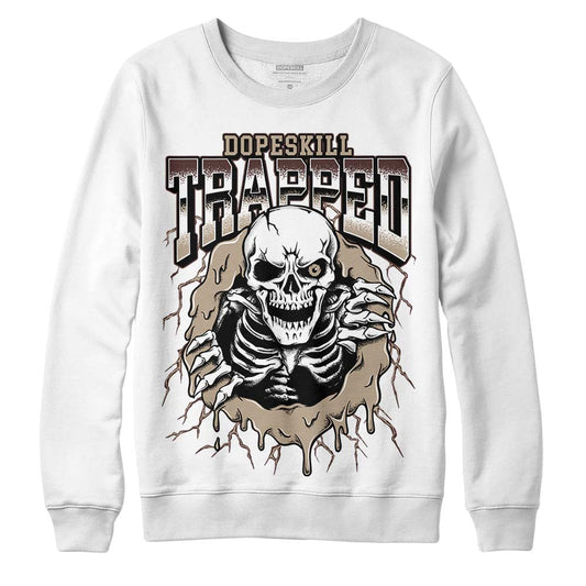 Jordan 1 High OG “Latte” DopeSkill Sweatshirt Trapped Halloween Graphic Streetwear - White
