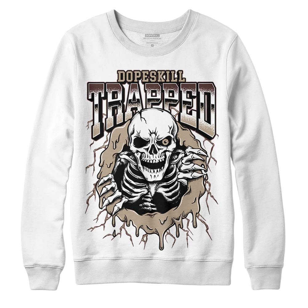 Jordan 1 High OG “Latte” DopeSkill Sweatshirt Trapped Halloween Graphic Streetwear - White