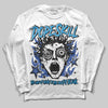 Royal Blue Sneakers DopeSkill Long Sleeve T-Shirt Root of Evil Graphic Streetwear - White