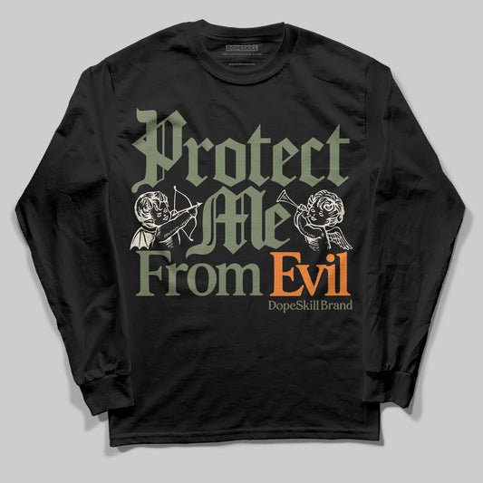 Jordan 4 Retro OG SP Undefeated (2025) DopeSkill Long Sleeve T-Shirt Protect Me From Evil Graphic Streetwear - Black
