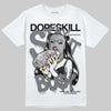 Jordan 12 Black Wolf Grey DopeSkill T-Shirt Stay It Busy Graphic Streetwear - White