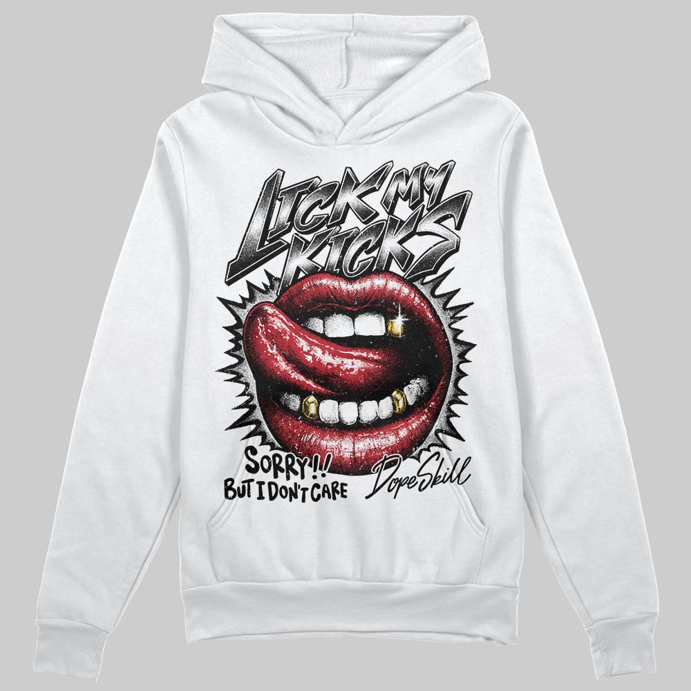 Jordan 14 Retro ‘Black Toe’ DopeSkill Hoodie Sweatshirt Lick My Kicks Graphic Streetwear - White