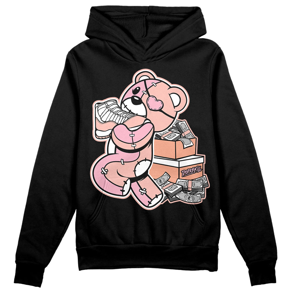 Jordan 11 Low “Legend Pink” DopeSkill Hoodie Sweatshirt Bear Steals Sneaker Graphic Streetwear - Black