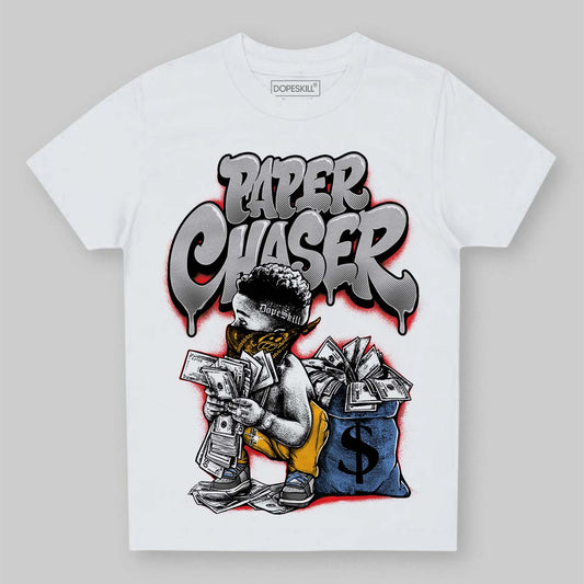 Grey Sneakers DopeSkill Toddler Kids T-shirt Paper Chaser Boy Graphic Streetwear - White