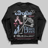Jordan 3 GS “Cobalt Bliss” DopeSkill Long Sleeve T-Shirt Broken Bones Graphic Streetwear - Black