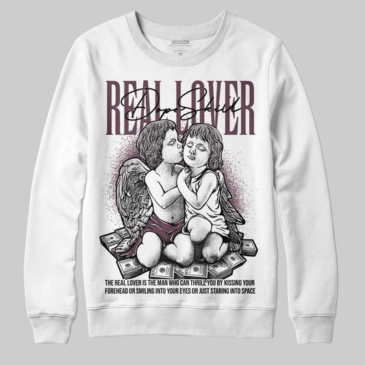 A Ma Maniére x Air Jordan 5 “Violet Ore” DopeSkill Sweatshirt Real Lover Graphic Streetwear - White