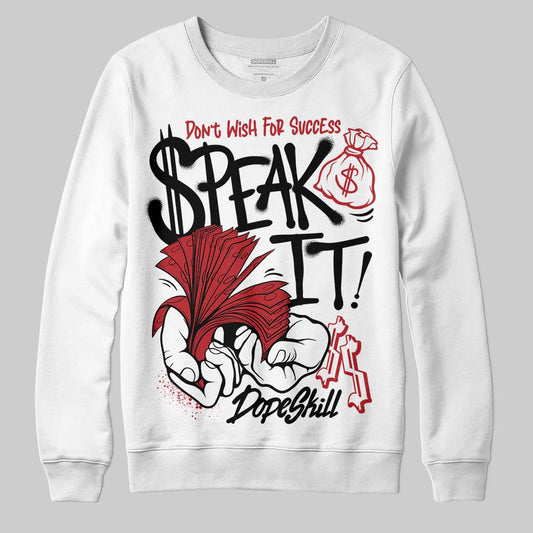 Jordan 14 Golf “Last Shot” DopeSkill Sweatshirt Speak It Graphic Streetwear - White