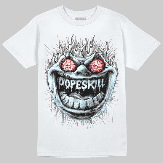 Grey Sneakers DopeSkill T-Shirt Hellfire Graphic Streetwear - White 