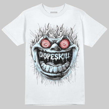 Grey Sneakers DopeSkill T-Shirt Hellfire Graphic Streetwear - White 