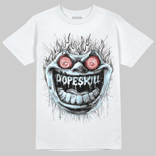Grey Sneakers DopeSkill T-Shirt Hellfire Graphic Streetwear - White 