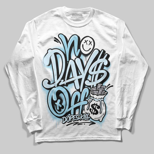 Vans Knu Stack Vintage Satin Dream Blue DopeSkill Long Sleeve T-Shirt No Days Off Graphic Streetwear - White