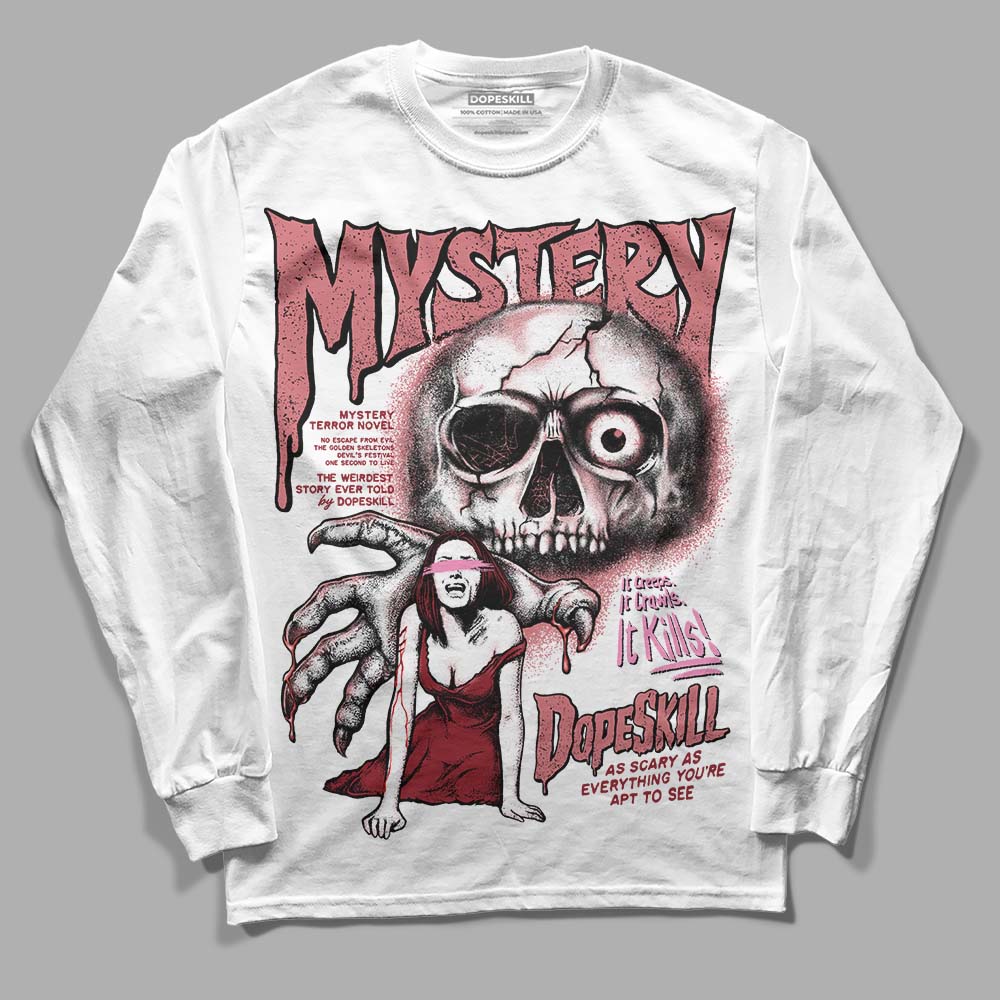 Valentine's Day Collection DopeSkill Long Sleeve T-Shirt Mystery Ghostly Grasp Graphic Streetwear - White