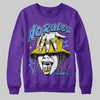 PURPLE Sneakers DopeSkill Sweatshirt No Rules Graphic Streetwear - Purple