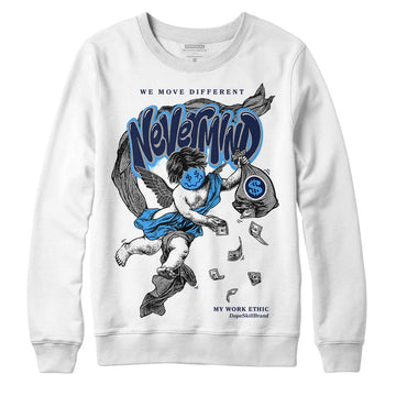 Jordan Spiz’ike Low “White/Obsidian” DopeSkill Sweatshirt Nevermind Graphic Streetwear - White