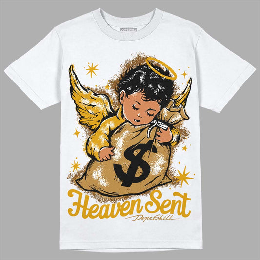 Jordan 13 Wheat 2023 DopeSkill T-Shirt Heaven Sent Graphic Streetwear - White