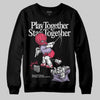 Jordan 5 Low “Peanut Butter Jelly” DopeSkill Sweatshirt Play together, Stay together Graphic Streetwear - Black