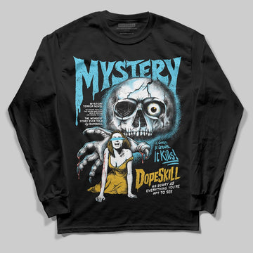 Jordan 11 Retro Gamma Blue (2025) DopeSkill Long Sleeve T-Shirt Mystery Ghostly Grasp Graphic Streetwear - black