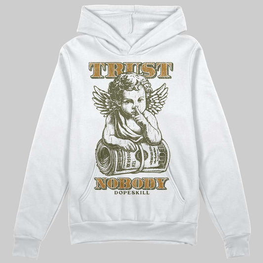 Olive Sneakers DopeSkill Hoodie Trust Nobody Graphic Streetwear - White 