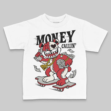 Jordan 4 “Flight Club” DopeSkill Toddler Kids T-shirt Money Callin' Graphic Streetwear - White