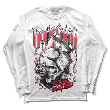 Dunk Low PRM Bacon DopeSkill Long Sleeve T-Shirt Money On My Mind Graphic Streetwear - White