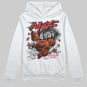 Jordan 4 Retro Red Cement&nbsp;DopeSkill Hoodie Sweatshirt MILF Graphic Streetwear - White