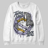 Jordan 5 Retro Low Indigo Haze DopeSkill Sweatshirt Takin No L's Graphic Streetwear - White