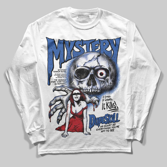 Jordan 1 Low Travis Scott x Fragment DopeSkill Long Sleeve T-Shirt Mystery Ghostly Grasp Graphic Streetwear - White 
