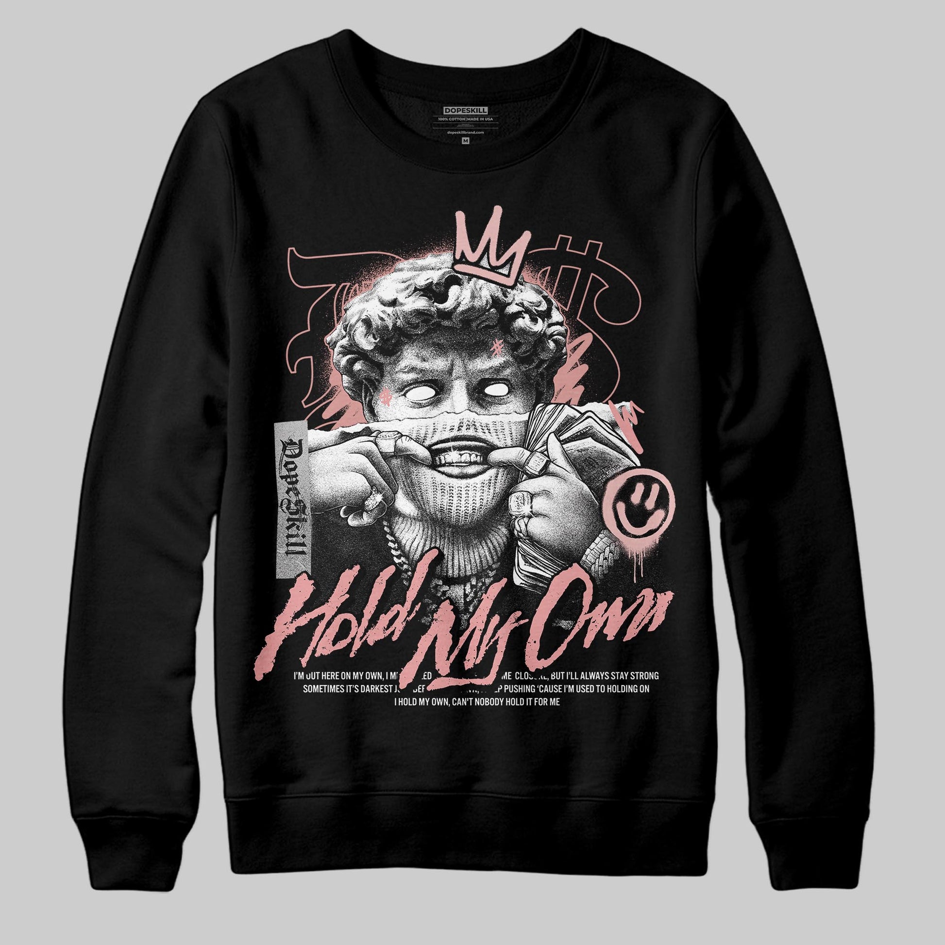 Jordan 40 “Dusty Rose” DopeSkill Sweatshirt In My Way Graphic Streetwear - Black
