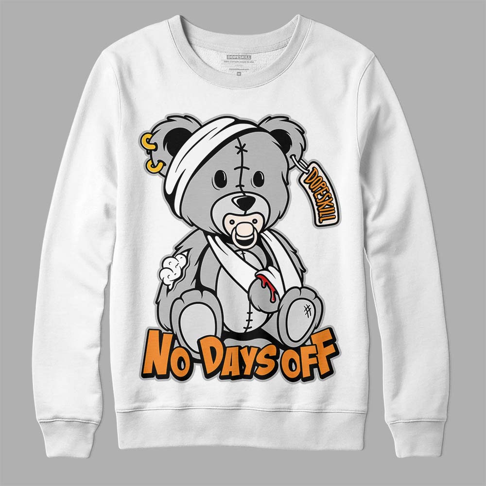 Dunk Low Cool Grey DopeSkill Sweatshirt Hurt Bear Graphic Streetwear - White 