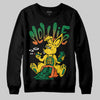 Green Sneakers DopeSkill Sweatshirt Slow Life Graphic Streetwear - Black