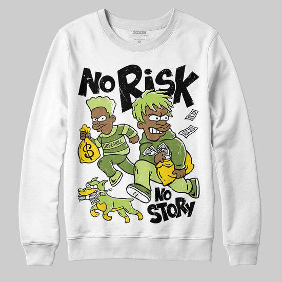 Dunk Low Pro SB 'Fruity Pack - Green Apple' DopeSkill Sweatshirt No Risk No Story Graphic Streetwear - White