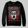 Red Sneakers DopeSkill Sweatshirt Root of Evil Graphic Streetwear - Black