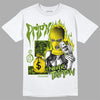 SB Dunk Low Chlorophyll DopeSkill T-Shirt Drip'n Never Tripp'n Graphic Streetwear - White