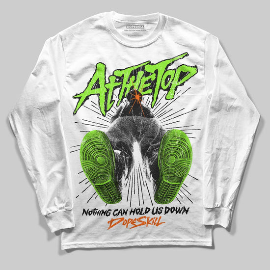 Neon Green Sneakers DopeSkill Long Sleeve T-Shirt Nothing Can Hold US Down Graphic Streetwear - White