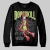 Jordan 4 GS “Light Lemon Twist” DopeSkill Sweatshirt Thunder Dunk Graphic Streetwear - Black