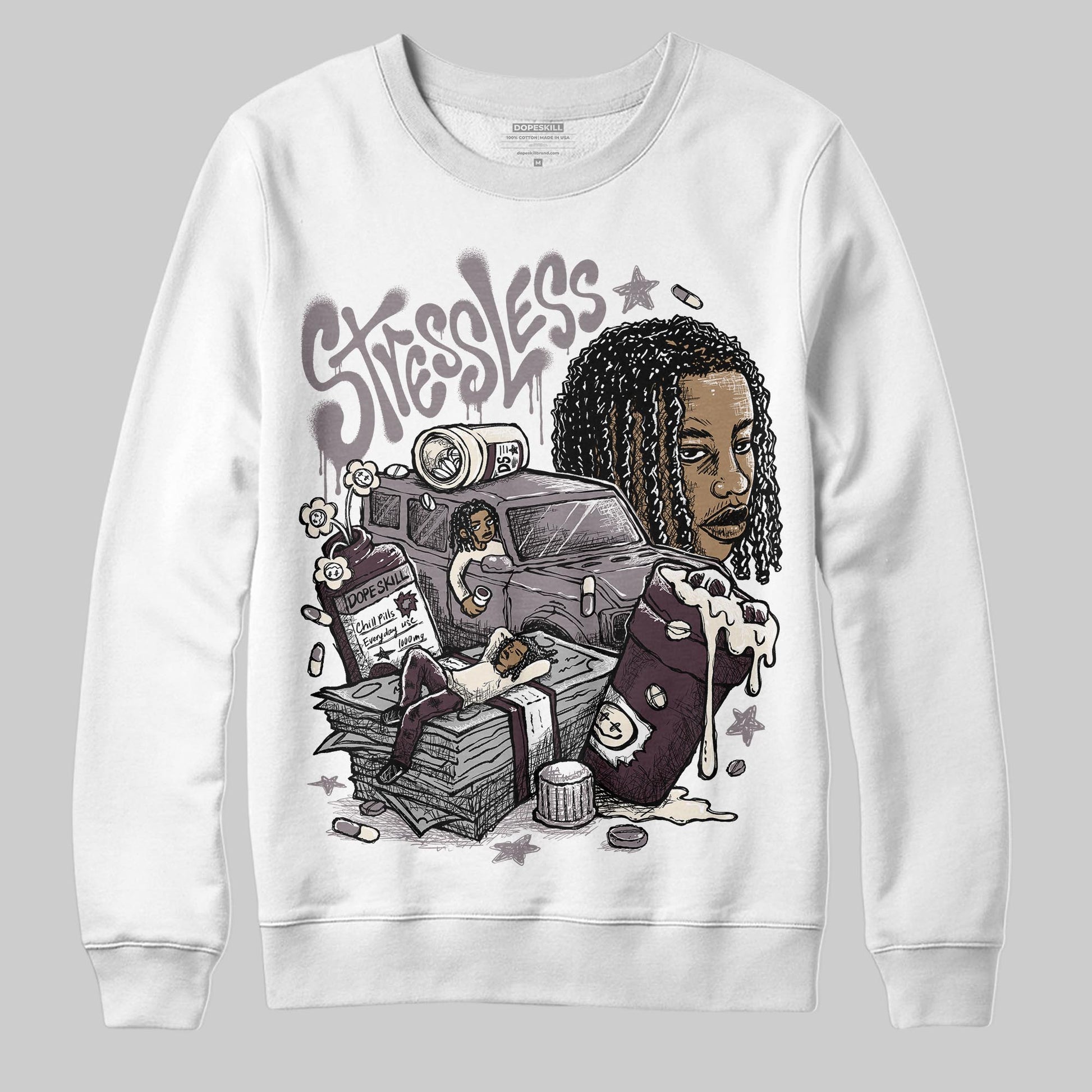 A Ma Maniére x Air Jordan 6 Retro “Smoky Mauve”⁠ DopeSkill Sweatshirt Stressless Graphic Streetwear - White 