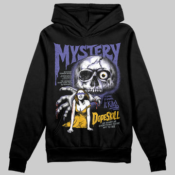 Jordan 4 Retro Lakers DopeSkill Hoodie Sweatshirt Mystery Ghostly Grasp Graphic Streetwear - Black