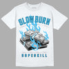 Jordan 2 Low "University Blue" DopeSkill T-Shirt Slow Burn Graphic Streetwear - White