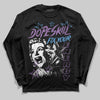 PURPLE Sneakers DopeSkill Long Sleeve T-Shirt Fix Your Energy Graphic Streetwear - Black