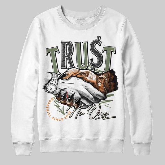 Jordan 4 Retro OG SP Undefeated (2025) DopeSkill Sweatshirt Trust No One Graphic Streetwear - White